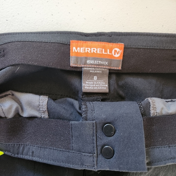 Merrell Selectwick Womens Black Hiking Pants Mid Rise Stretch Straight Size 8 - Picture 5 of 9